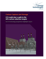 Carbon Capture and Storage could clear a path to the UK's carbon reduction targets - An ETI technology programme highlight report