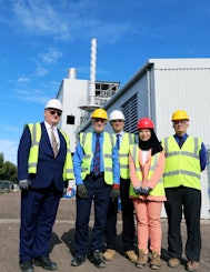 West Bromwich MP Adrian Bailey visits the UK’s first municipal waste gasification plant as it achieves capability to supply energy to the grid, for the first time