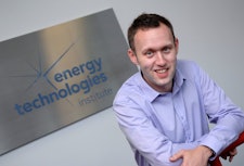 ETI's Strategy Analyst Gareth Haines presents a poster at the Energy Systems Conference